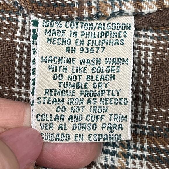 Vtg St. John's Bay Flannel Lined Corduroy Trim Chore Barn Jacket Green Size 3X - Picture 10 of 16